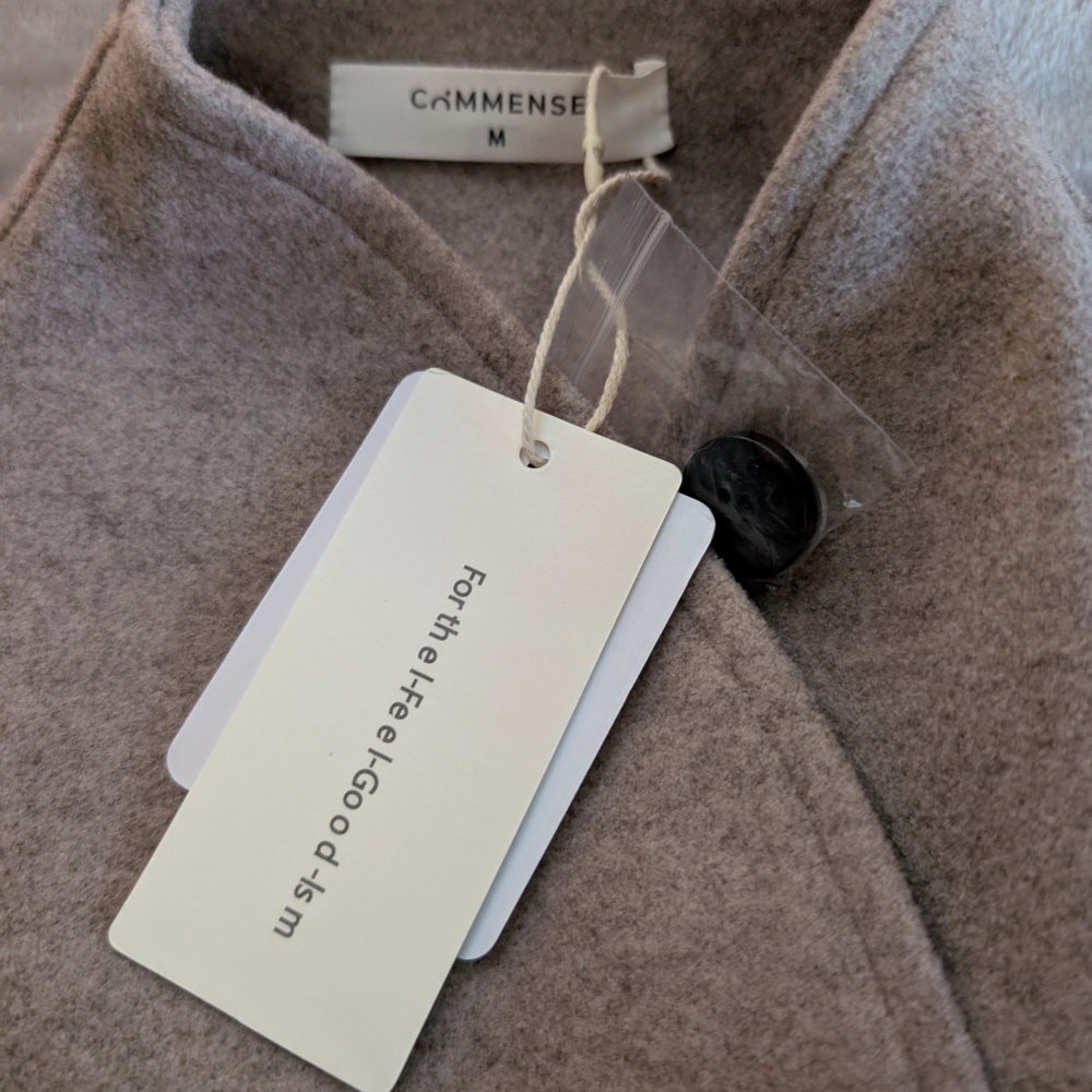 Commense Gray Pea Coat - Picture 2 of 5